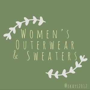 SHOP SWEATERS & JACKETS- OPEN TO ALL OFFERS